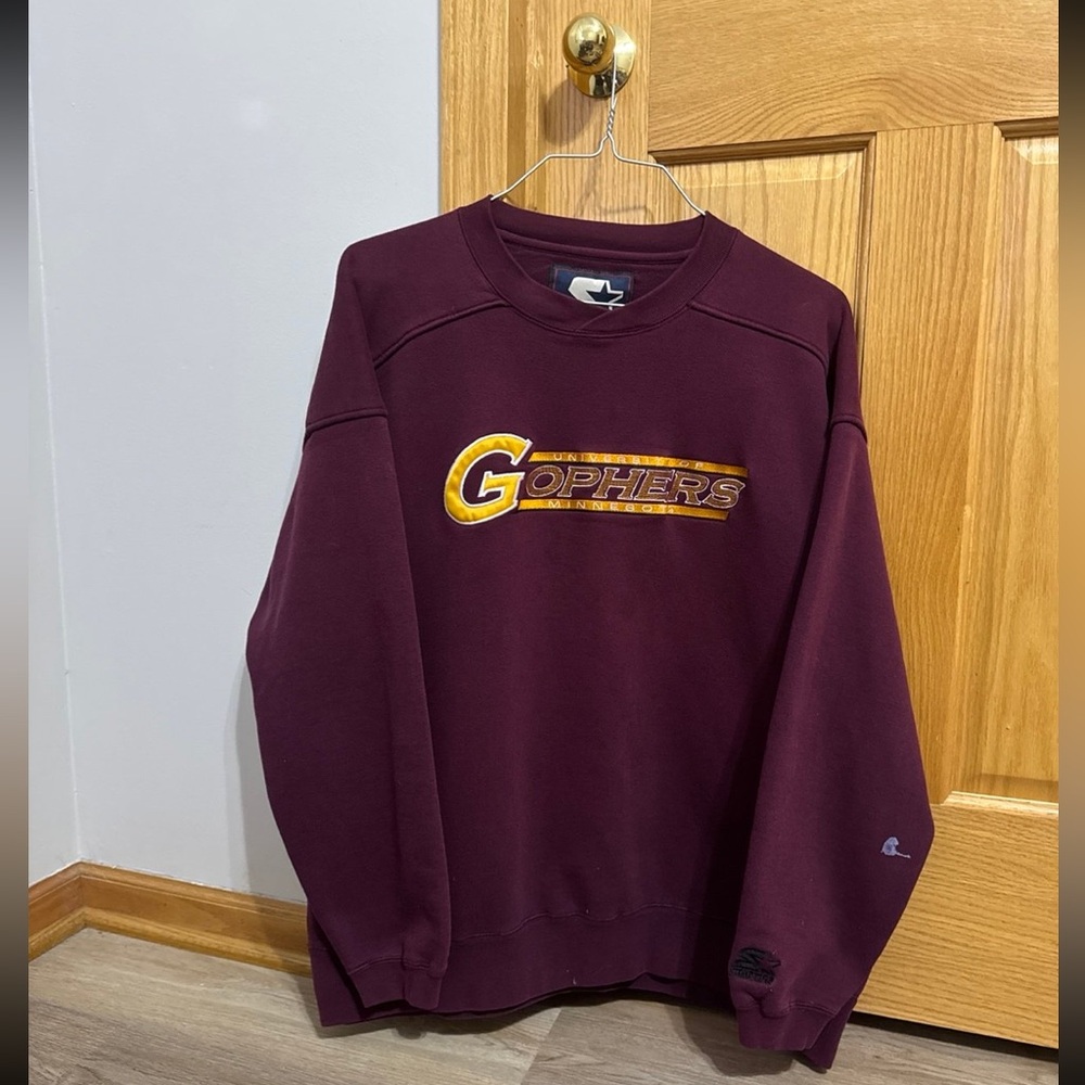 Vintage 90s Starter University of Minnesota Gophers Crewneck size XL